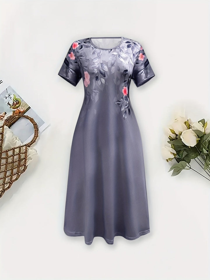 Marjorie | Elegancka Sukienka A-Line w Kwiaty