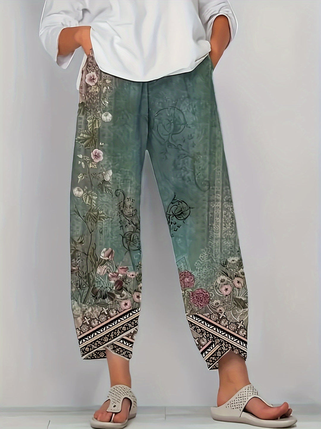 Meredith | Botaniczne Spodnie 7/8