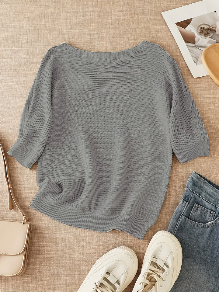 Lena | Luźny sweter z otwartym splotem