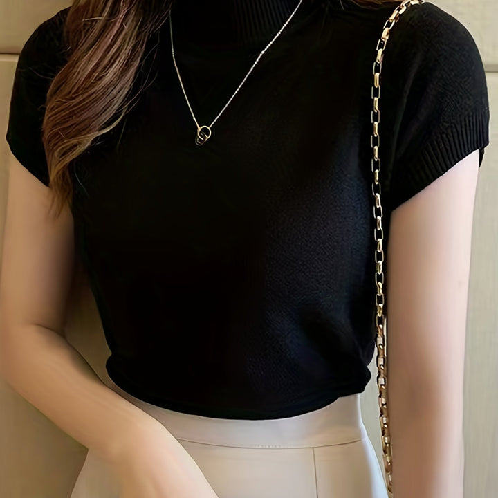Della | Elegancki Top z Mock-Neck