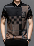 Nathaniel | Elegancka koszulka polo w kolorach blokowych