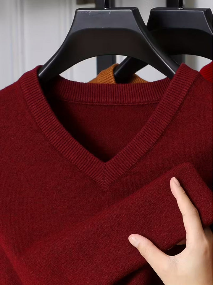 Ellis | Wyrafinowany sweter z dekoltem w kształcie litery V