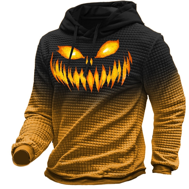 Harlan | Halloween Teksturowana Bluza z Kapturem