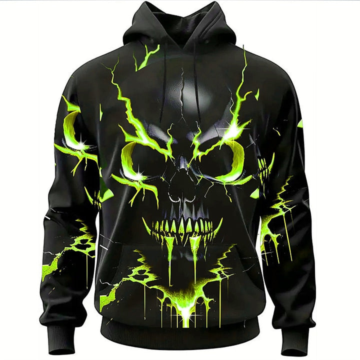 Cyrus | Halloweenowa Bluza z Kapturem z Czaszką