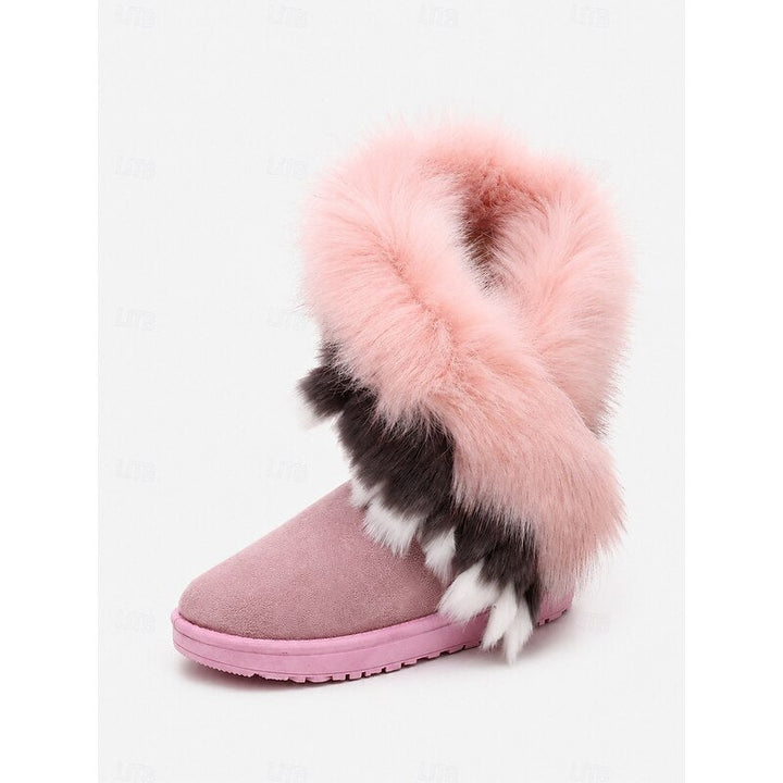 Ramona | Zimowe Buty z Puszystym Wykończeniem