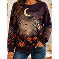 Rosalyn | Halloweenowa Bluza z Dynią w Blasku Księżyca