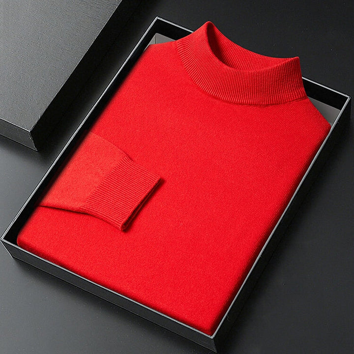Winston | Elegancki Sweter z Wyższym Kołnierzem