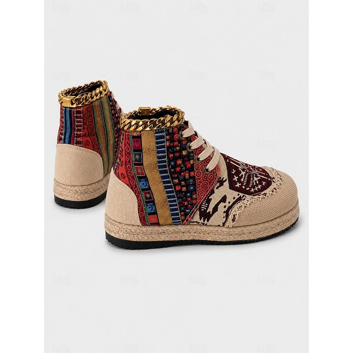 Talia | Wysokie Sneakersy w Stylu Boho