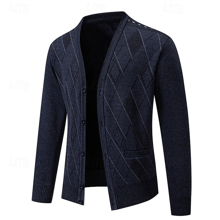 Weston | Elegancki Kardigan w Wzór Argyle