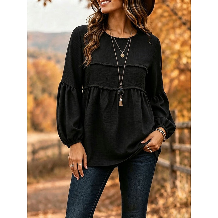 Rebecca | Luźna Bluzka Peplum