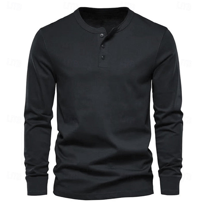 Sheldon | Klasyczny longsleeve Henley