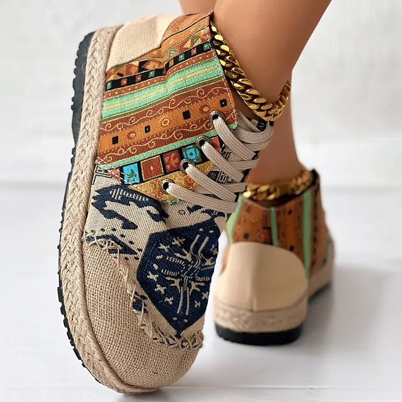 Talia | Wysokie Sneakersy w Stylu Boho
