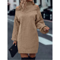 Winifred | Sukienka swetrowa z dekoltem typu cold-shoulder