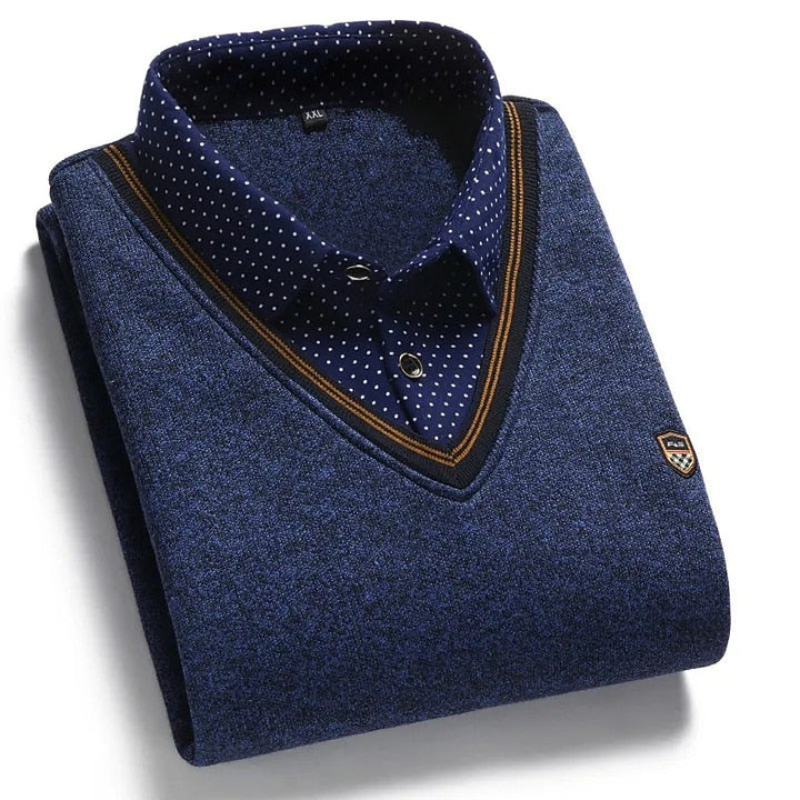 Wallace | Elegancki Sweter z Mock-Kolem