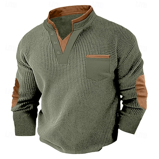 Harvey | Teksturowana koszula Henley