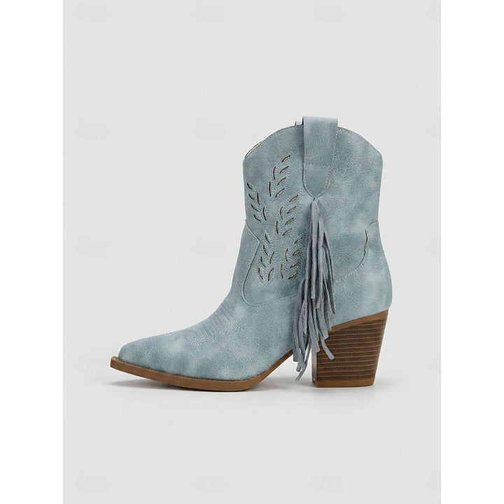 Corinne | Zamszowe Botki w Stylu Western