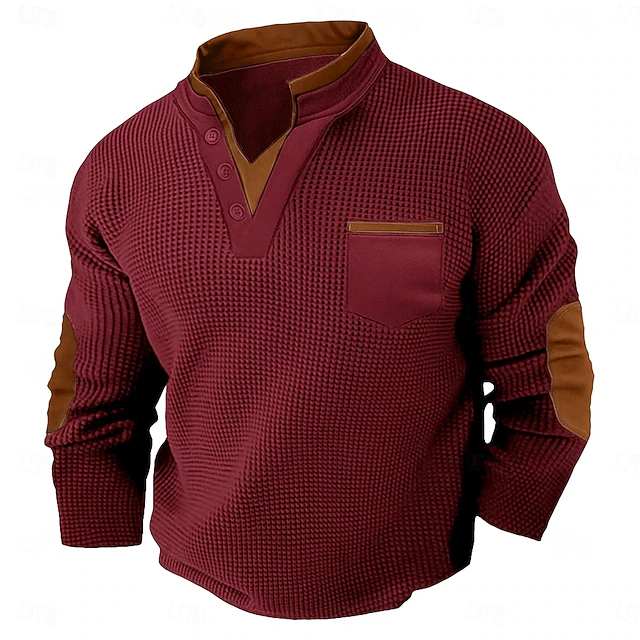 Harvey | Teksturowana koszula Henley