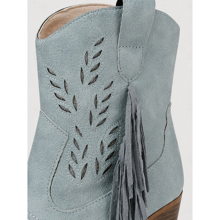 Corinne | Zamszowe Botki w Stylu Western