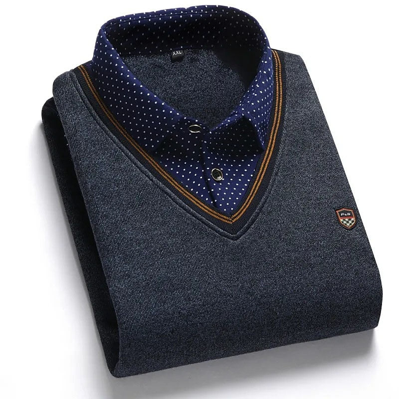Wallace | Elegancki Sweter z Mock-Kolem