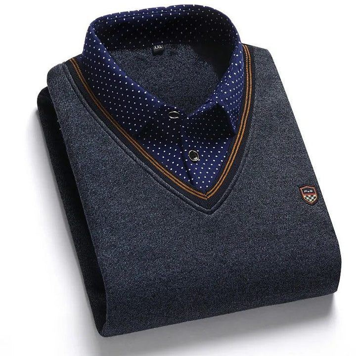 Wallace | Elegancki Sweter z Mock-Kolem