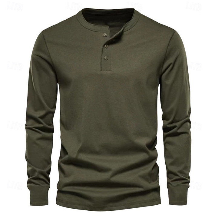 Sheldon | Klasyczny longsleeve Henley