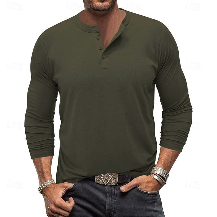 Sheldon | Klasyczny longsleeve Henley