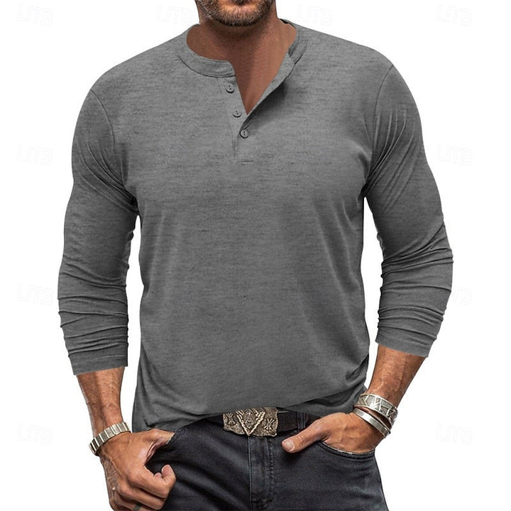 Sheldon | Klasyczny longsleeve Henley