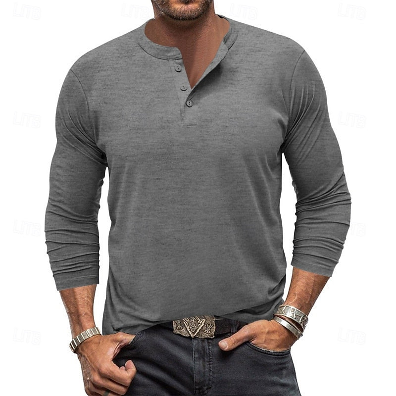 Sheldon | Klasyczny longsleeve Henley