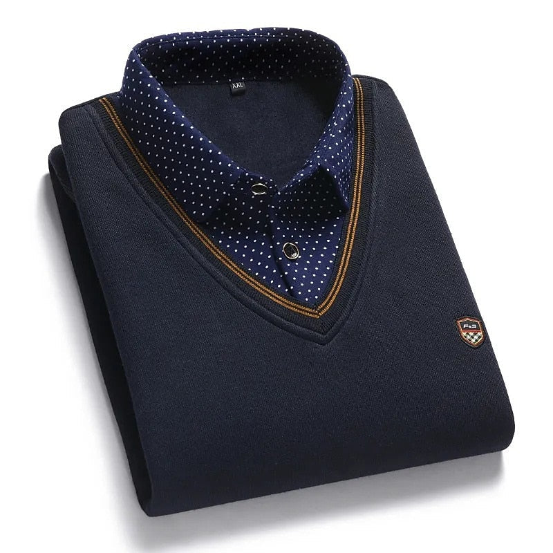 Wallace | Elegancki Sweter z Mock-Kolem