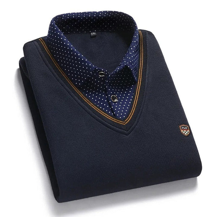 Wallace | Elegancki Sweter z Mock-Kolem