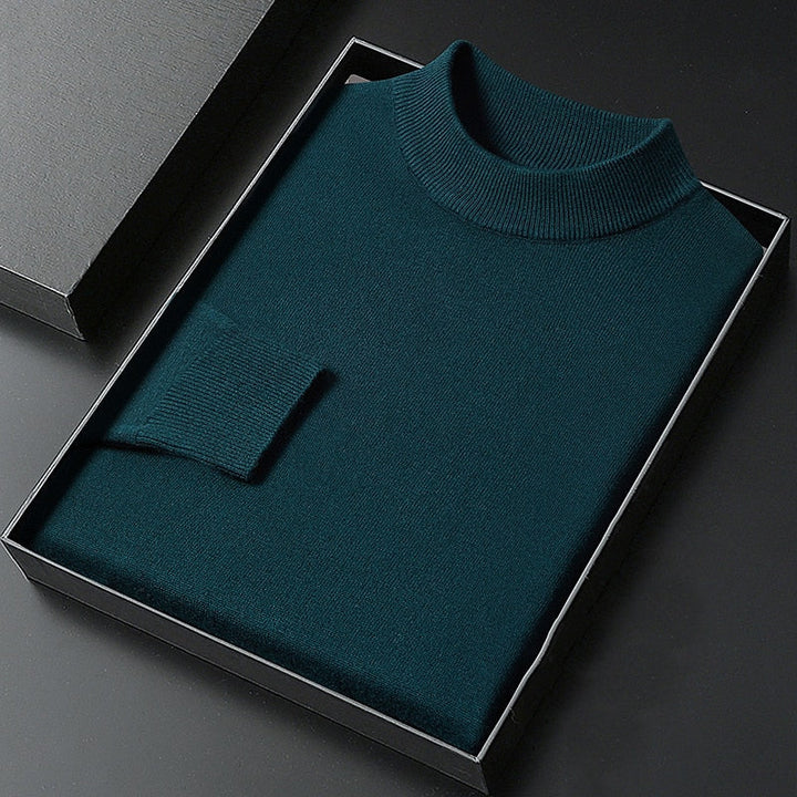 Winston | Elegancki Sweter z Wyższym Kołnierzem