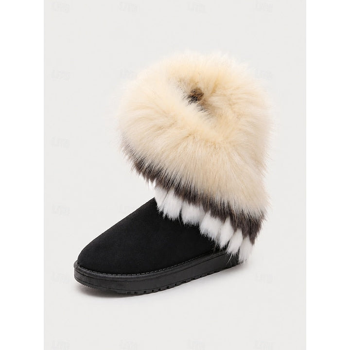 Ramona | Zimowe Buty z Puszystym Wykończeniem