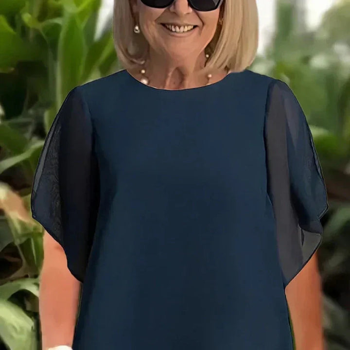 Valeria | Elegancki zestaw spodni palazzo z drapowaniem