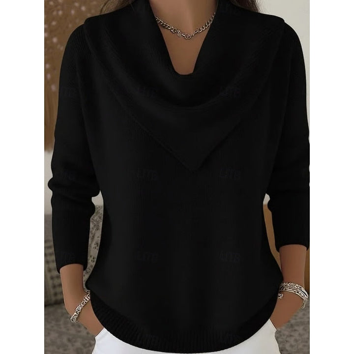Heather | Elegancki Sweter z Dekoltem w Kształcie Czubka