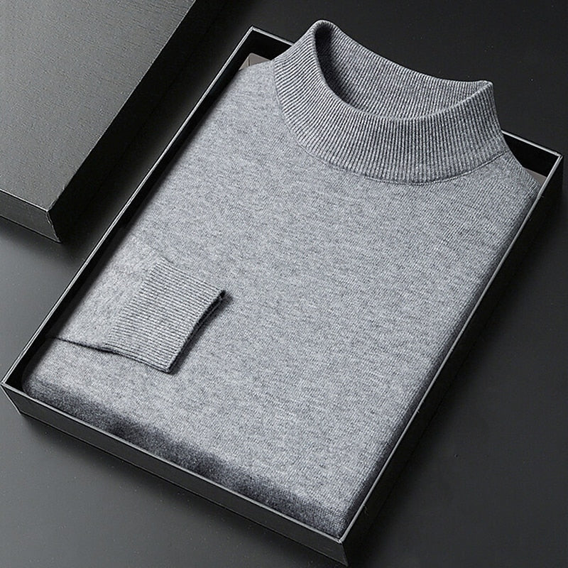Winston | Elegancki Sweter z Wyższym Kołnierzem