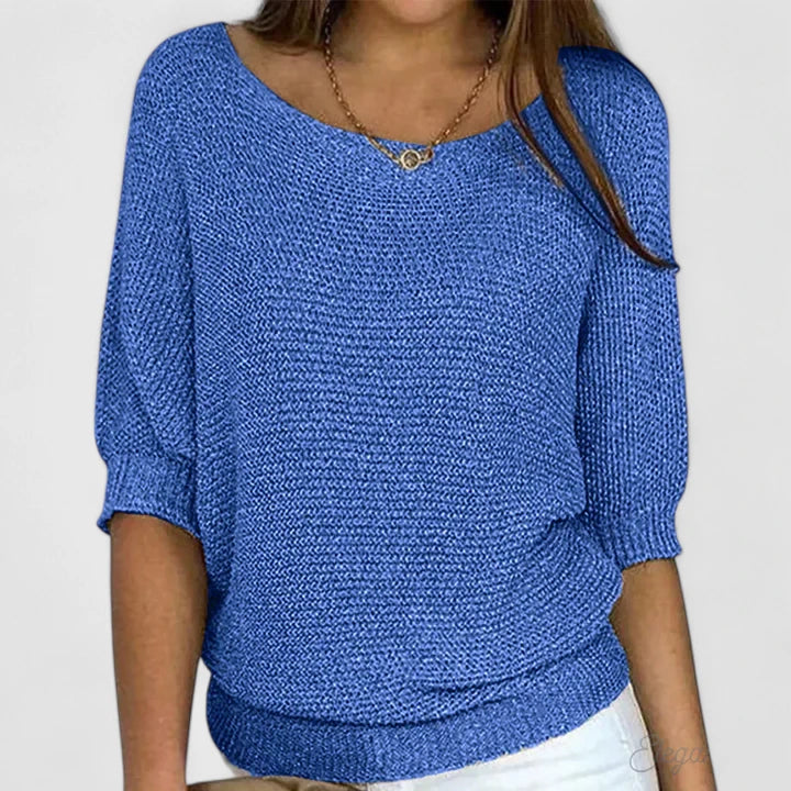 Maureen | Luźny Sweter z Rękawami Batwing