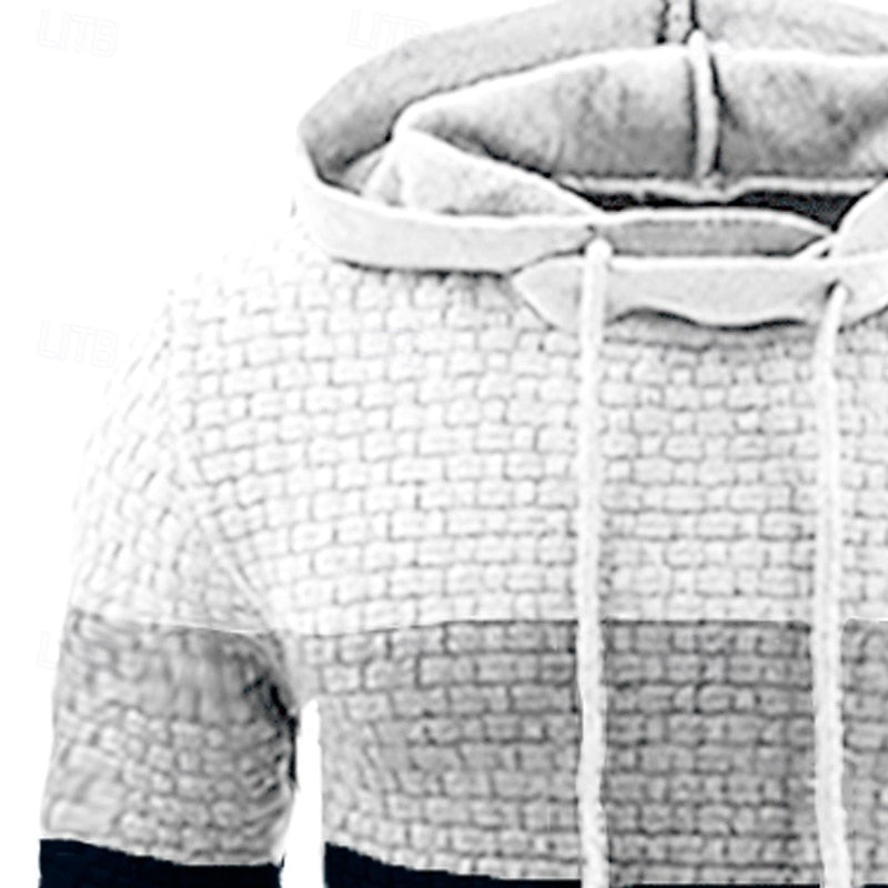 Hollis | Bluza z kapturem o fakturowanym kolorze