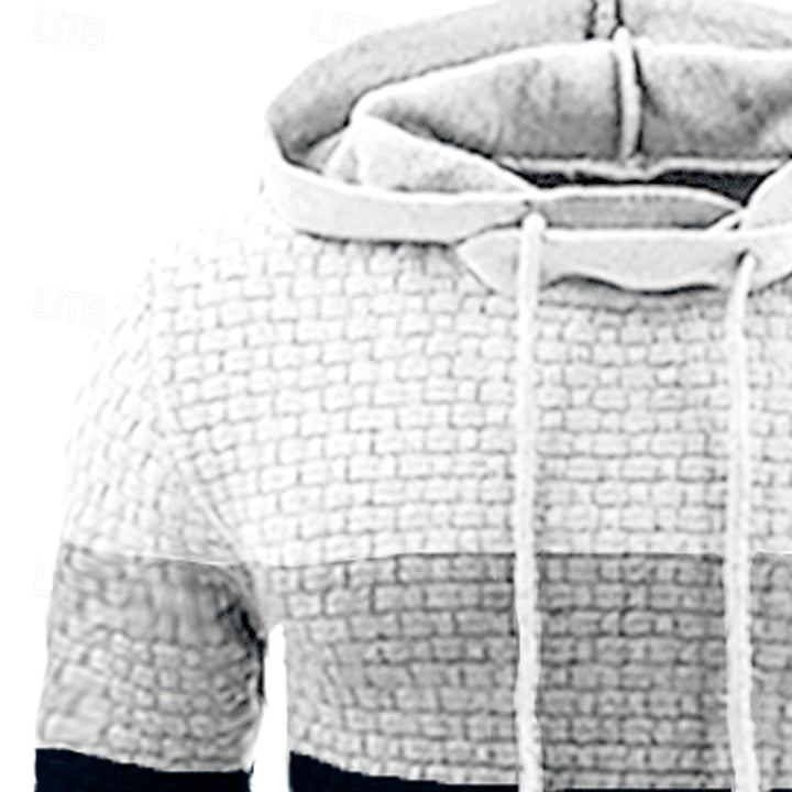 Hollis | Bluza z kapturem o fakturowanym kolorze