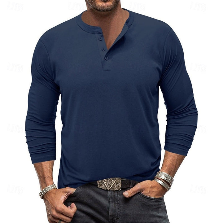 Sheldon | Klasyczny longsleeve Henley