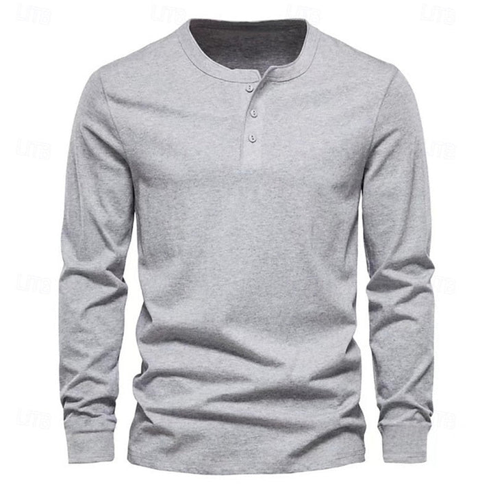 Sheldon | Klasyczny longsleeve Henley