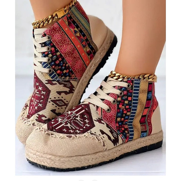 Talia | Wysokie Sneakersy w Stylu Boho