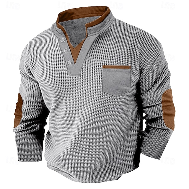 Harvey | Teksturowana koszula Henley