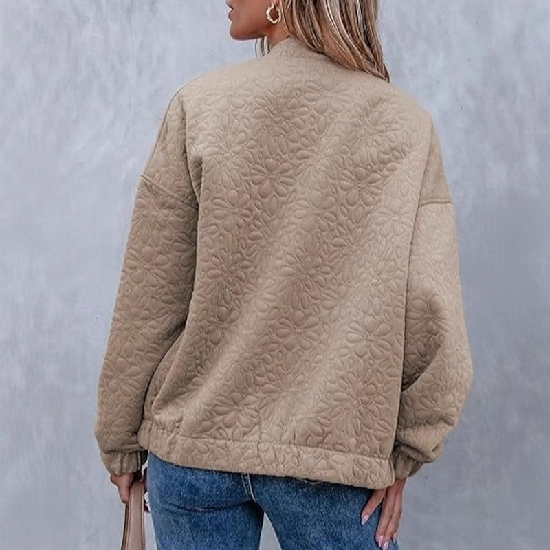 Camila | Teksturowana kurtka bomber