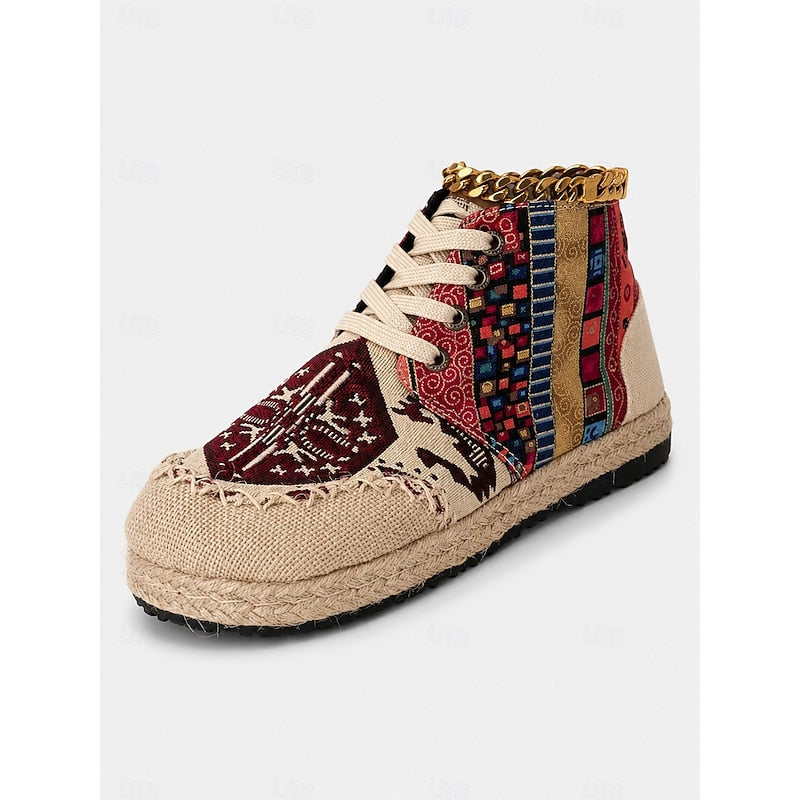 Talia | Wysokie Sneakersy w Stylu Boho