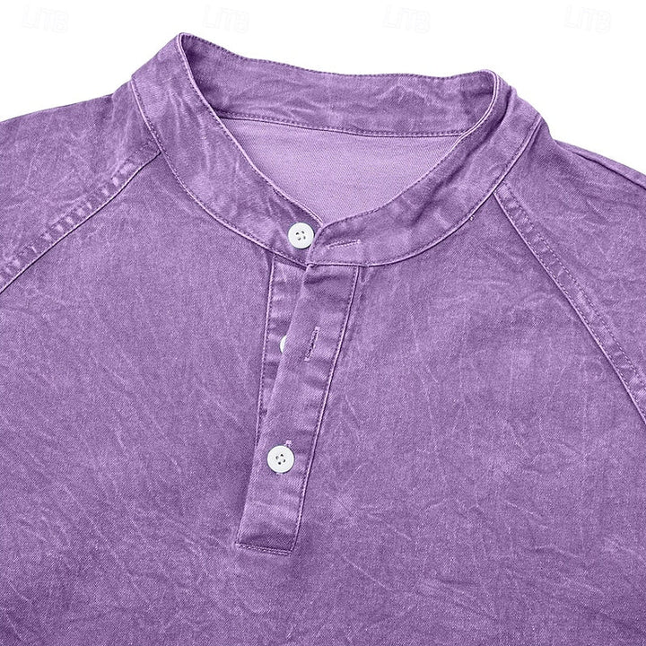 Colby | Koszula Henley w Stylu Vintage