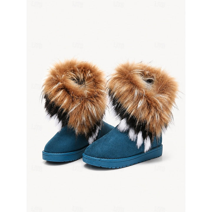 Ramona | Zimowe Buty z Puszystym Wykończeniem