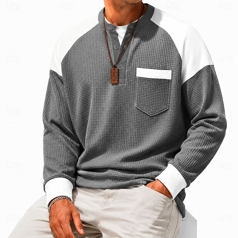 Ellison | Kolorowy Long-Sleeve Henley