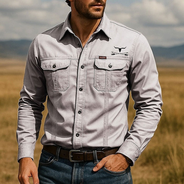 Wade | Wytrzymała Koszula Robocza w Stylu Western