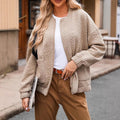 Camila | Teksturowana kurtka bomber